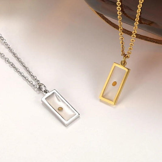 Eternally Faithful™ | Mustard Seed Rectangular Pendant Necklace - Razzled & Bedazzled Boutique