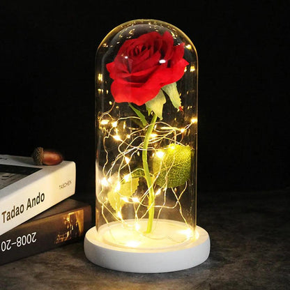 Enchanting Beauty and the Beast™ LED-Lit Rose - Razzled & Bedazzled Boutique