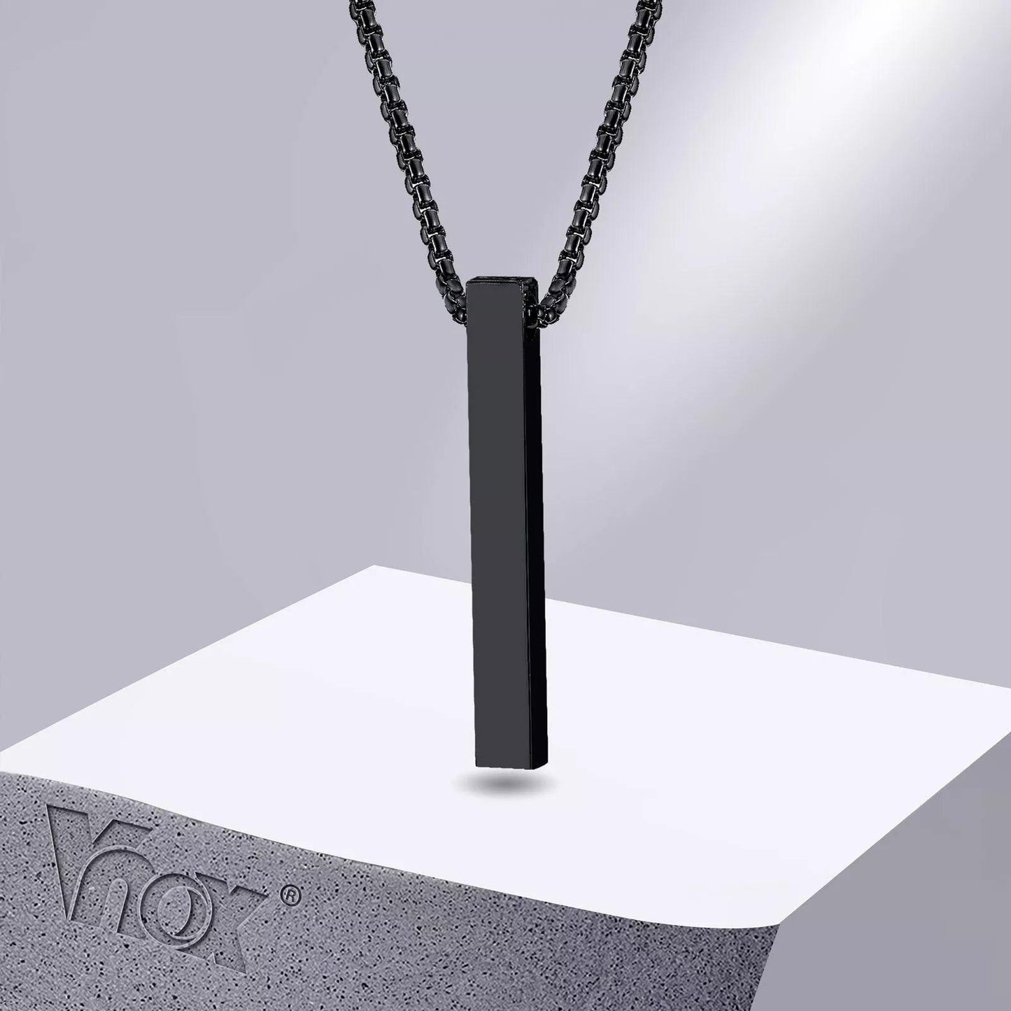 Sleek & Elegant™ 3D Bar Pendant Necklace - Razzled & Bedazzled Boutique