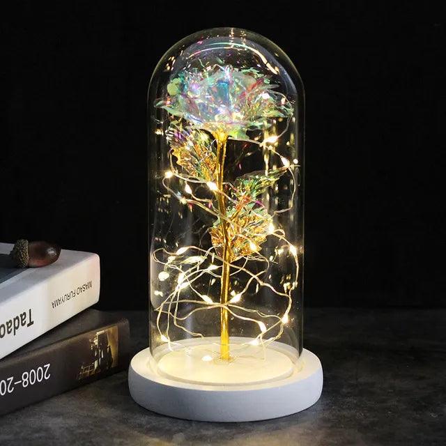 Enchanting Beauty and the Beast™ LED-Lit Rose - Razzled & Bedazzled Boutique